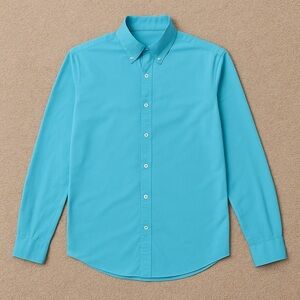 IZOD Slim Fit Cool FX Stretch Blue Button-Down Shirt Business Casual Vacation